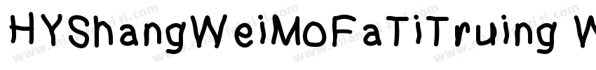 HYShangWeiMoFaTiTruing W字体转换